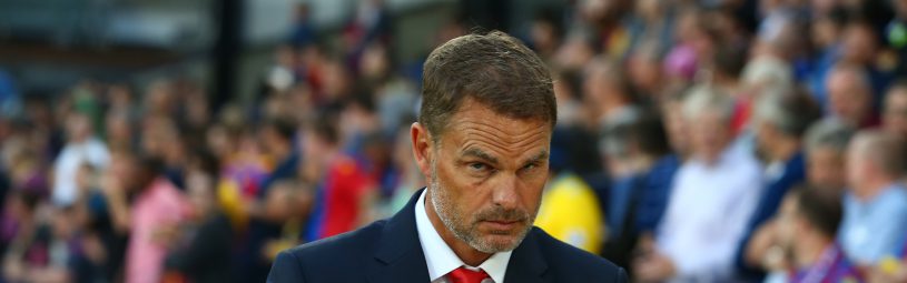 August 22, 2017 - London, England, United Kingdom - Crystal Palace manager Frank de Boer .during Carabao Cup 2nd Round   match between Crystal Palace and Ipswich Town at Selhurst Park Stadium, London,  England on 22 August 2017. (Credit Image: © Kieran Galvin/NurPhoto via ZUMA Press)