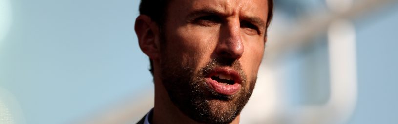 England Senior Team manager Gareth Southgate watches during the UEFA European Under-21 Championship, Group A match at the Kolporter Arena, Kielce.