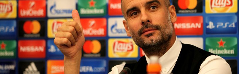 This evening at the Vesuvius hotel in Naples there was the press conference of Manchester City coach, Josep Guardiola and player David Silva who responded to journalists' doubts over the league's Champions League tomorrow against Napoli. in foto Guardiola