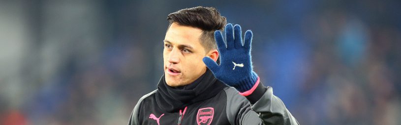 December 28, 2017 - London, England, United Kingdom - Arsenal's Alexis Sanchez during the pre-match warm-up during Premier League  match between Crystal Palace and Arsenal at Selhurst Park Stadium, London,  England 28 Dec 2017. (Credit Image: © Kieran Galvin/NurPhoto via ZUMA Press)