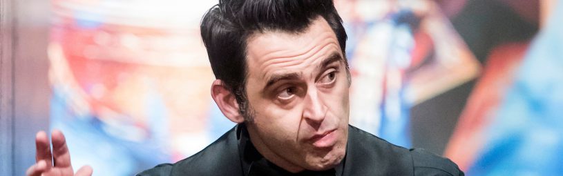 Ronnie O'Sullivan in action against Gary Wilson on day two of the Betfred Snooker World Championships at the Crucible Theatre, Sheffield.