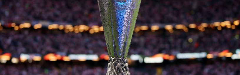 The UEFA Europa League trophy on display before the UEFA Europa League Final at the Friends Arena in Stockholm, Sweden. PRESS ASSOCIATION Photo. Picture date: Wednesday May 24, 2017. See PA story SOCCER Final. Photo credit should read: Nick Potts/PA Wire