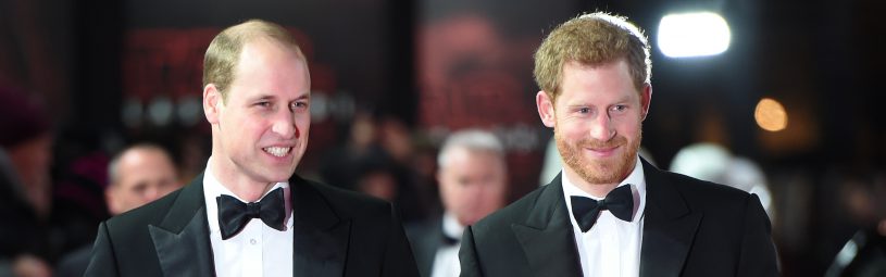 The Duke of Cambridge and Prince Harry attend The European Premiere of Star Wars: The Last Jedi, at the Royal Albert Hall, London, UK, on the 12th December 2017. Picture by Eddie Mulholland/WPA-Pool. 12 Dec 2017 Pictured: Prince William, Duke of Cambridge, Prince Harry. Photo credit: MEGA TheMegaAgency.com +1 888 505 6342