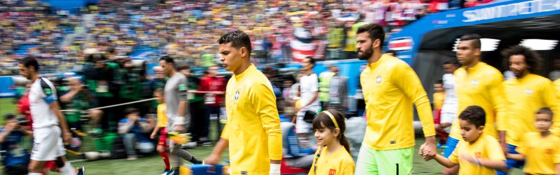 June 22, 2018 - Sankt Petersburg, Russia - 180622 Thiago Silva of Brazil prior the FIFA World Cup group stage match between Brazil and Costa Rica on June 22, 2018 in Sankt Petersburg..Photo: Petter Arvidson / BILDBYRÃN / kod PA / 92075 (Credit Image: © Petter Arvidson/Bildbyran via ZUMA Press)