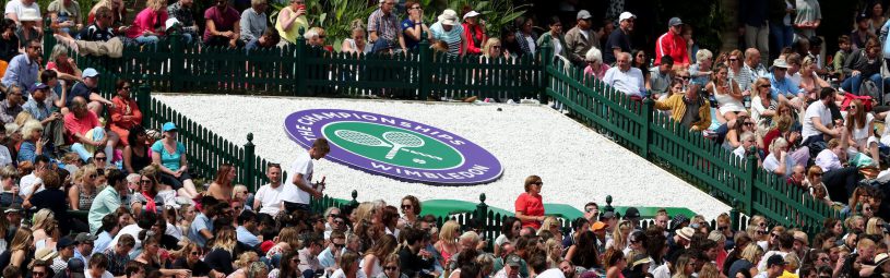 A general view of Murray Mound on day Nine of the Wimbledon Championships at The All England Lawn Tennis and Croquet Club, Wimbledon.
