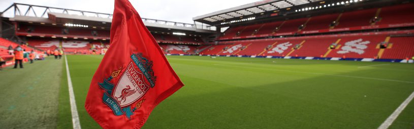 General view of the corner flag ahead of the Premier League match at Anfield, Liverpool.