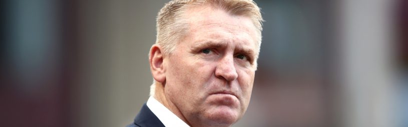 Aston Villa manager Dean Smith during the Premier League match at Villa Park, Birmingham.