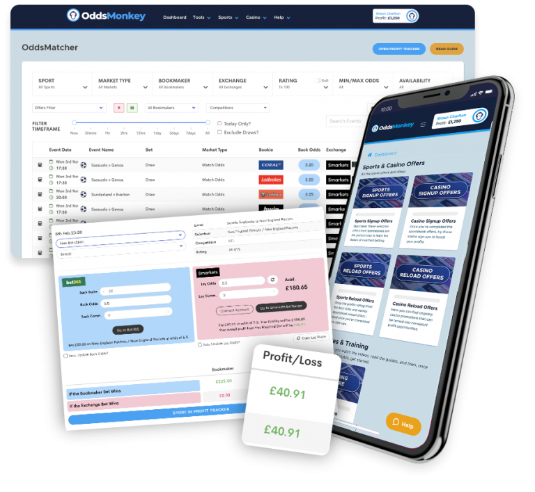 Matched Betting Tools & Features | OddsMonkey